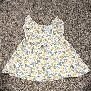 Girl’s Floral Ruffle Top